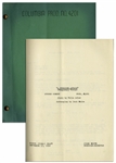 Moe Howards 9pp. Script Dated September 1952 for The Three Stooges Film Rip, Sew and Stitch, Working Title A Pressing Affair -- Annotations in Moes Hand Including His Signature -- Very Good